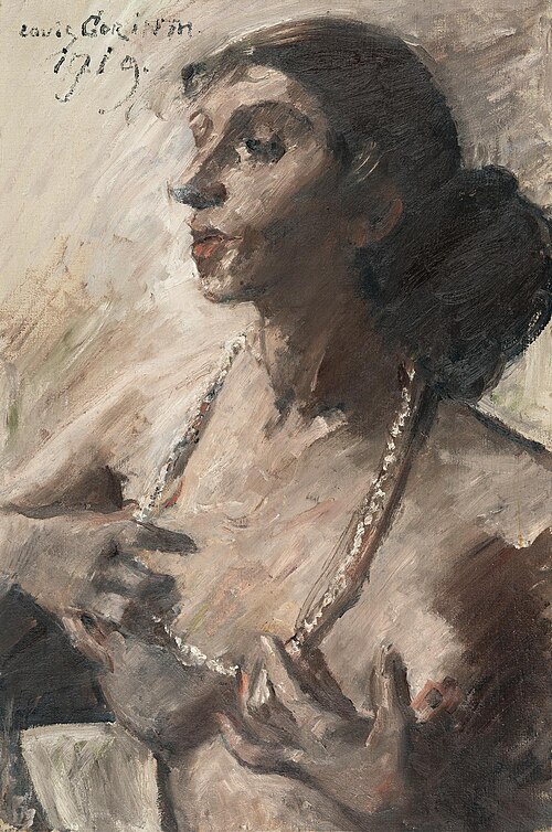 Female demi nude, 1919, Lovis Corinth