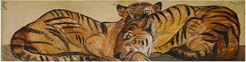Zwei Tiger, 1914, Lovis Corinth
