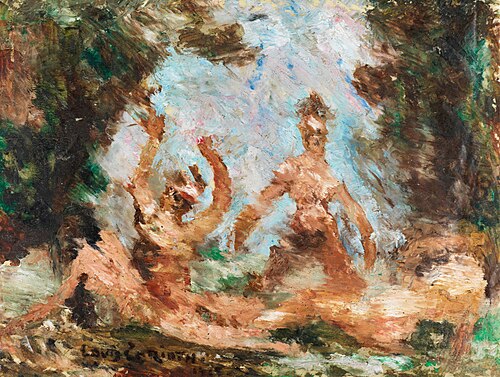 Bathers outdoors, 1925, Lovis Corinth