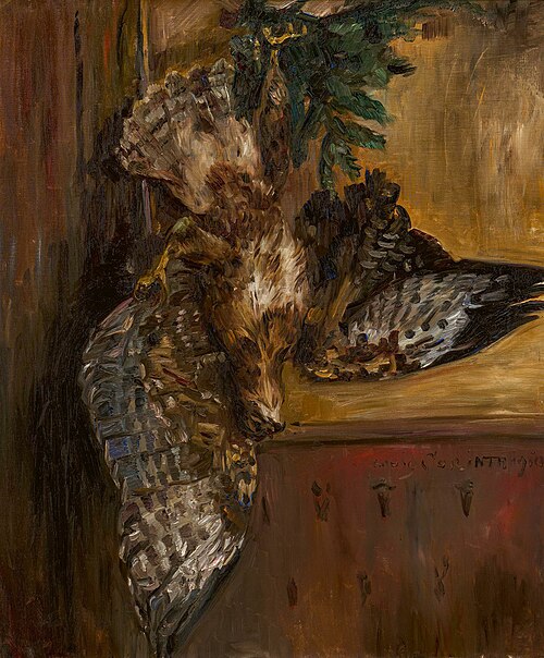 Jagdstillleben mit Bussard, 1910, Lovis Corinth