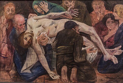 Die Grablegung (Entwurf), 1904, Lovis Corinth