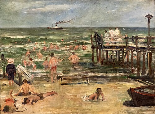 Schwimmanstalt in Horst, 1902, Lovis Corinth