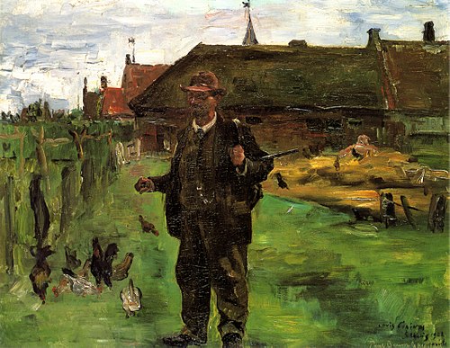 Porträt des Malers Paul Baum in Sluis, 1908, Lovis Corinth