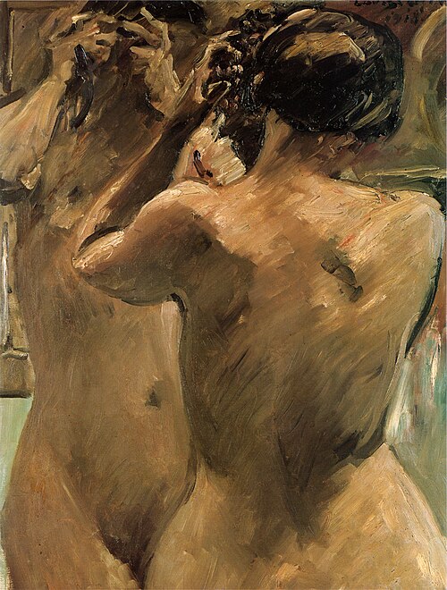 Mädchen vor dem Spiegel, 1918, Lovis Corinth