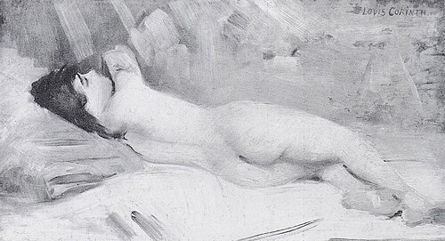 Liegender Rückenakt, 1899, Lovis Corinth