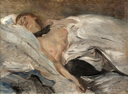 Sleeping girl, 1899, Lovis Corinth