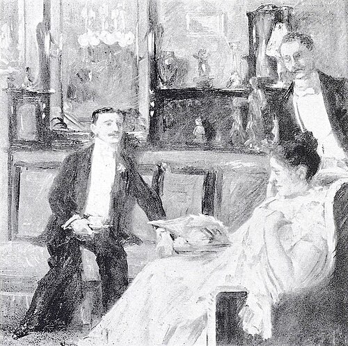 Unterhaltung, 1900, Lovis Corinth