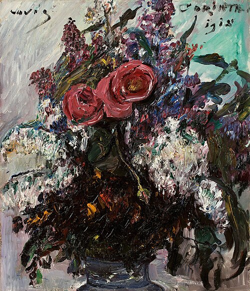 Rosen und Flieder, 1918, Lovis Corinth