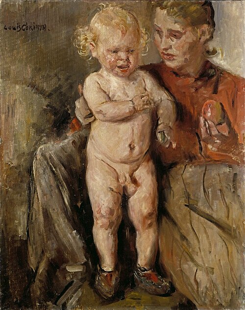 Ottchen mit Mutter, 1905, Lovis Corinth