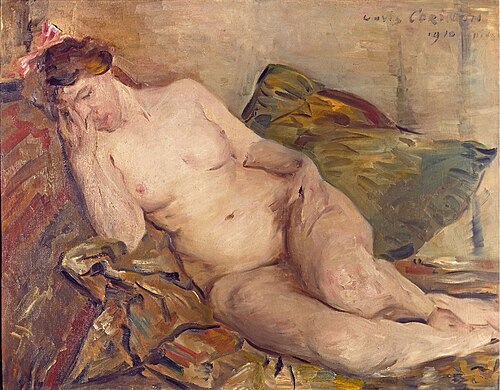 Reclining nude, 1910, Lovis Corinth
