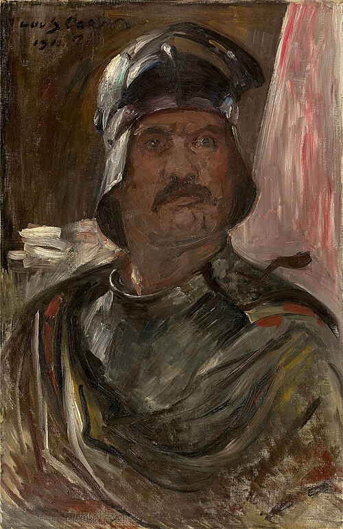 Selbstporträt im Harnisch, 1911, Lovis Corinth