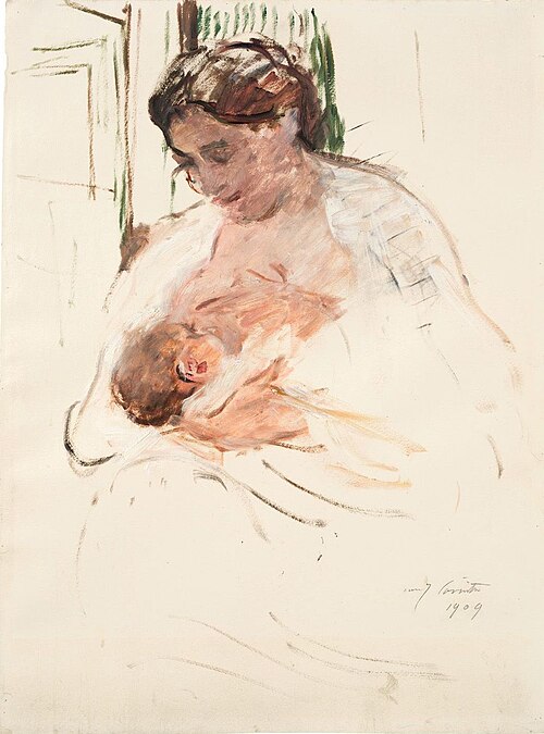 Charlotte mit Wilhelmine, 1909, Lovis Corinth