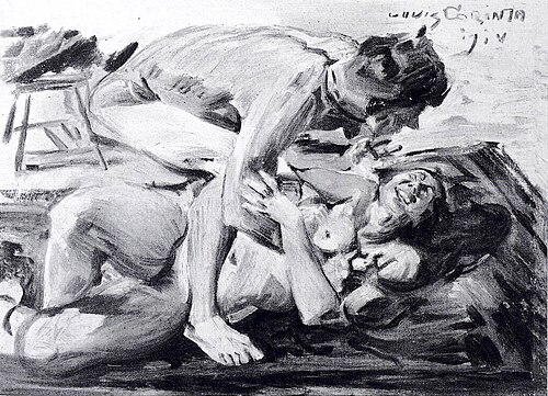 Liebeskampf, 1914, Lovis Corinth