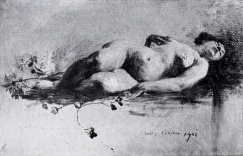 Liegender Mädchenakt, 1901, Lovis Corinth