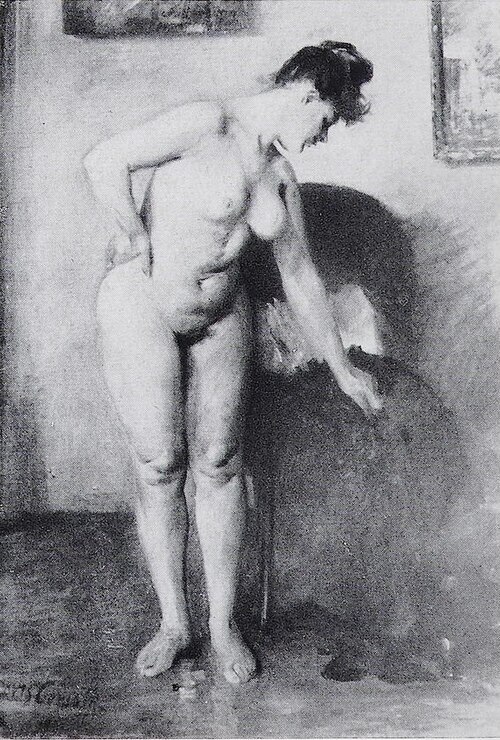 Stehender Mädchenakt, 1901, Lovis Corinth