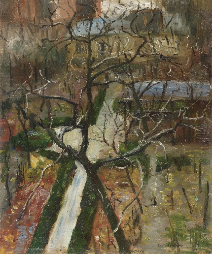 Blick aus dem Berliner Atelier, Lützowstraße, 1901, Lovis Corinth