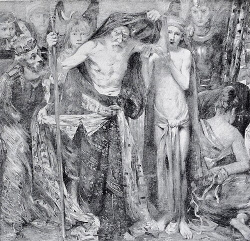 Samuels Fluch auf Saul, 1902, Lovis Corinth