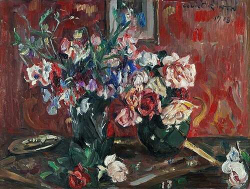 Sweet Peas and Roses (Wicken und Rosen), 1913, Lovis Corinth