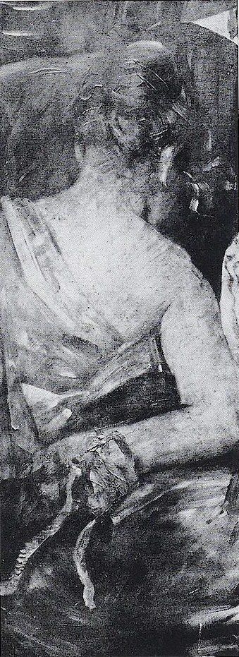 Samuels Fluch auf Saul, Fragment 3, 1902, Lovis Corinth