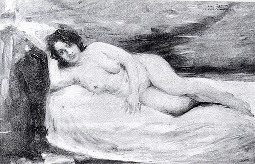 Liegender Mädchenakt, 1902, Lovis Corinth