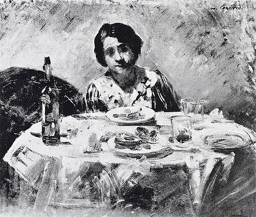 Austern-Essen, 1902, Lovis Corinth