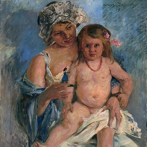 Mutter mit Kind (Charlotte Corinth und Wilhelmine), 1911, Lovis Corinth