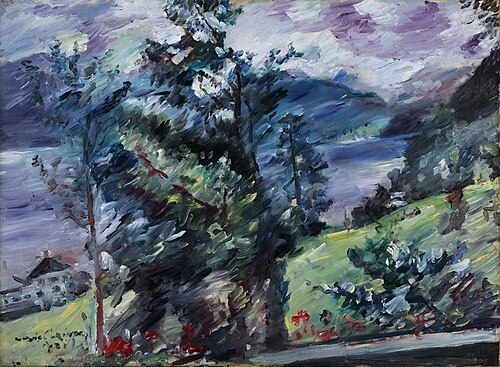 Walchensee, Blick auf den Wetterstein, 1921, Lovis Corinth