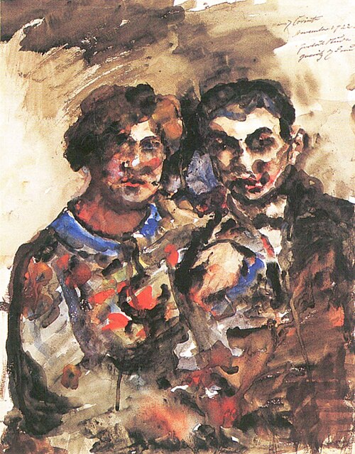 Porträtstudie von Erich Goeritz und seiner Frau, 1922, Lovis Corinth