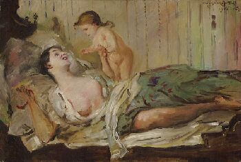 Tändelei, II. Fassung, 1917, Lovis Corinth