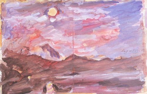 Gebirgslandschaft bei Vollmond, 1918, Lovis Corinth