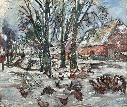 Gutshof im Winter, 1912, Lovis Corinth