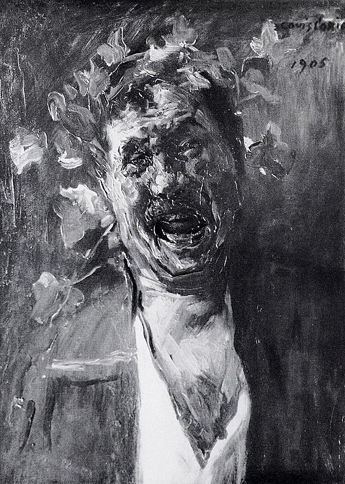 Selbstporträt als gröhlender Bacchant, 1905, Lovis Corinth
