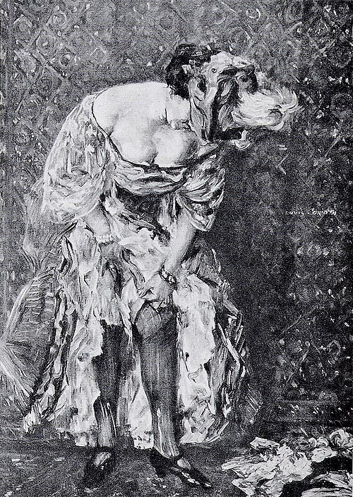 Das große Strumpfband, 1907, Lovis Corinth