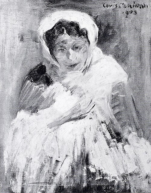 Dame im Abendmantel, 1908, Lovis Corinth