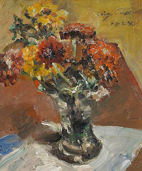 Autumn Flowers in Vase, 1924, Lovis Corinth