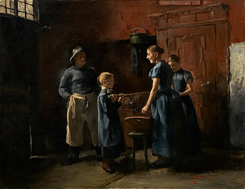 In the fisherman's house, 1886, Lovis Corinth