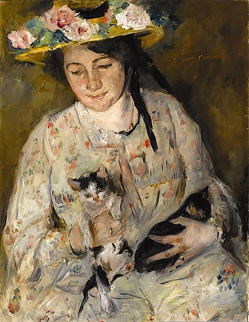Jeune Femme avec des chats, 1904, Lovis Corinth