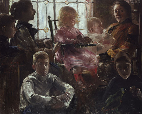 The Family of the Painter Fritz Rumpf, 1901, Lovis Corinth