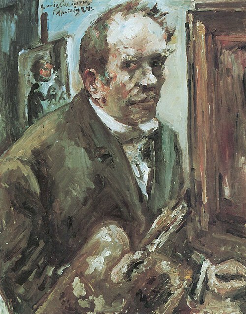 Self-Portrait with Palette, 1924, Lovis Corinth