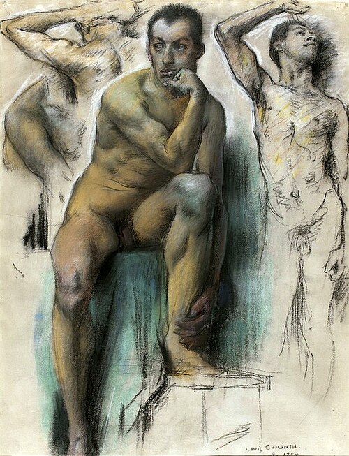 Study of a male nude., 1904, Lovis Corinth