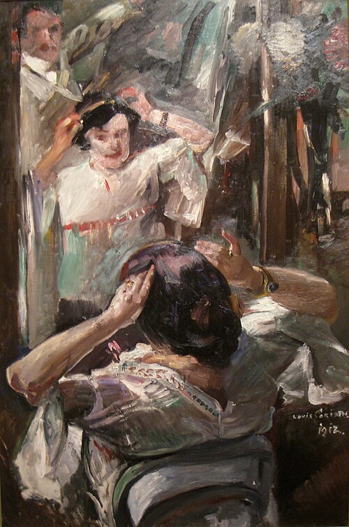 At the Mirror, 1912, Lovis Corinth