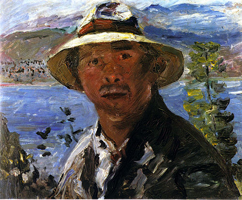 Autoportrait au chapeau, 1923, Lovis Corinth
