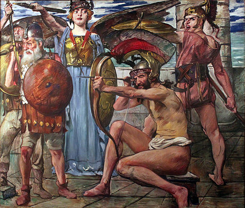 Ulysse combattant les prétendants, 1913, Lovis Corinth