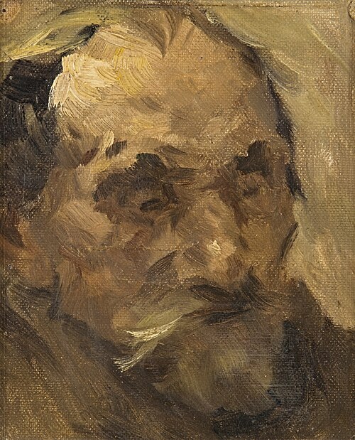 Bearded Male Head, , Lovis Corinth