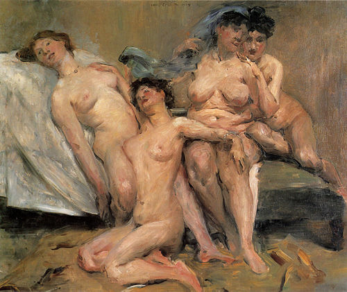 Frauengruppe (Freundinnen, große Fassung), 1904, Lovis Corinth