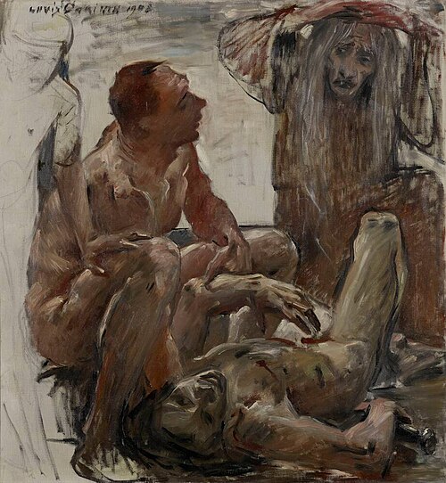 Studie zum Gemälde "Die Totenklage", 1908, Lovis Corinth