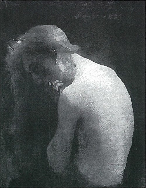 Female demi nude, 1886, Lovis Corinth