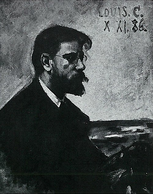 Porträt des Malers Heinrich Fricke, 1886, Lovis Corinth