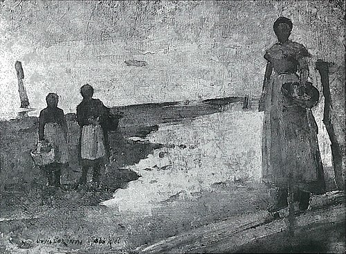 Drei Fischermädchen, 1886, Lovis Corinth