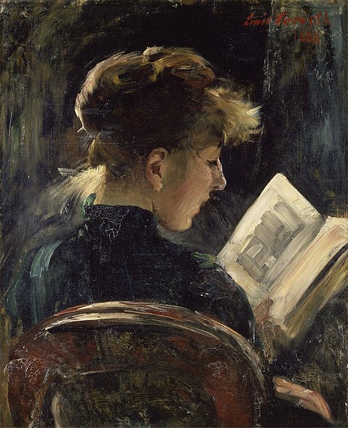 Woman Reading, 1888, Lovis Corinth